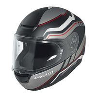 Held H-R2 Ride Helmet with Dark Tint & Clear Visor Black-Red - 59