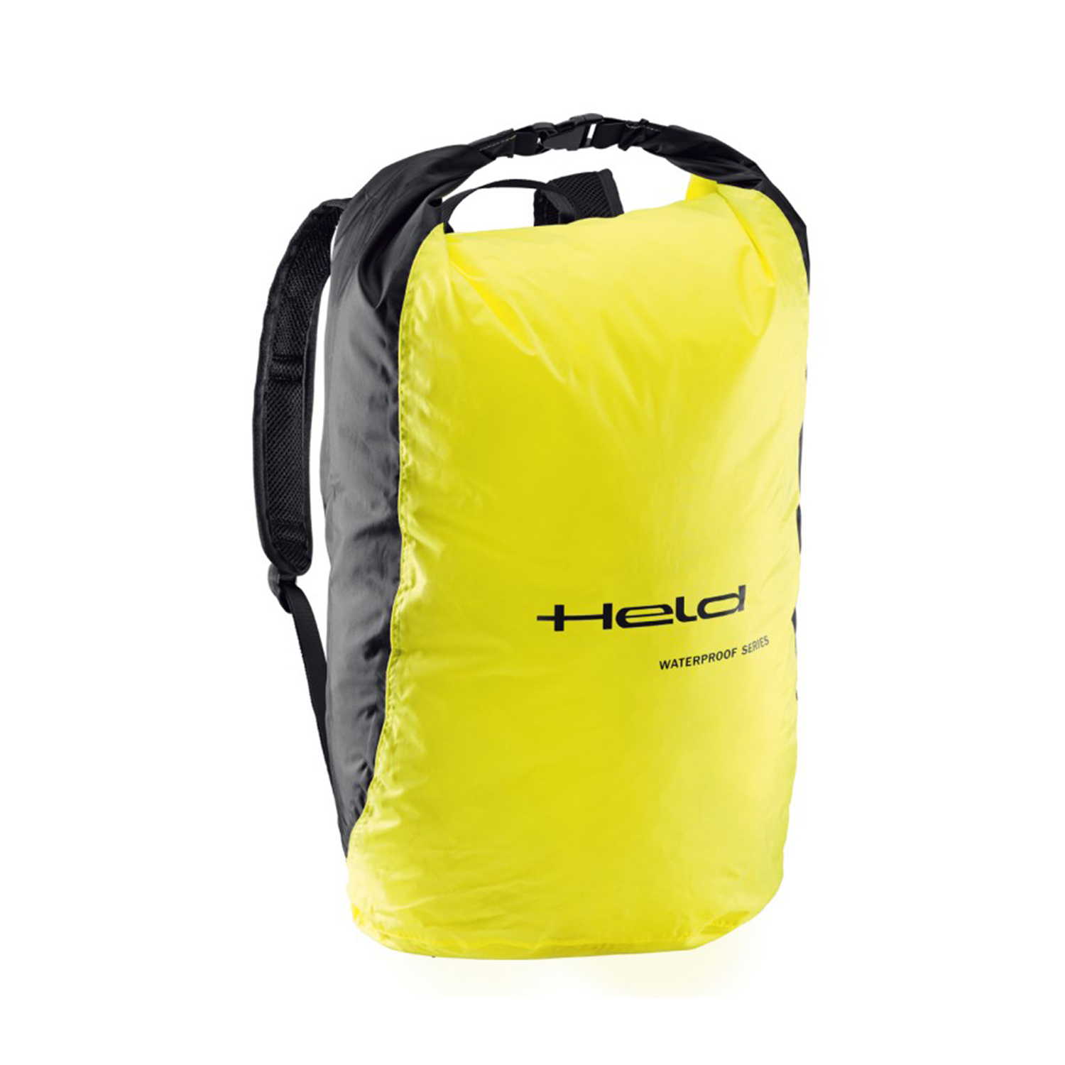 Held Rain Pouch Backpack Black-Fluorescent Yellow - 28L