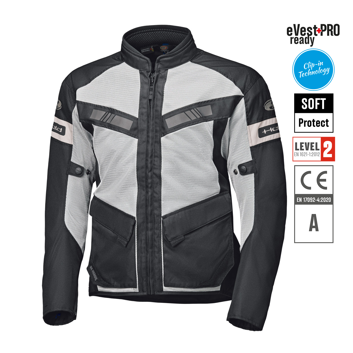 Held Tropic XT Jacket Grey-Black - Available in Various Sizes